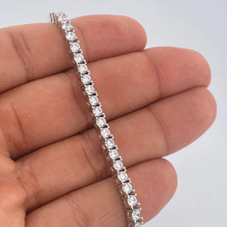 Pulso Tenis | Oro Blanco 18K | 16.3gr | 19.1cm