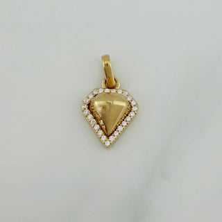 Dije Diamante | Oro Amarillo 18K | 1.4 g | 1.9 cm