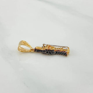 Dije Santa Muerte | Tres Oros 18K | 2.45 g | 3 cm