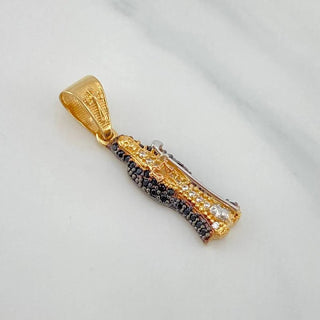 Dije Santa Muerte | Tres Oros 18K | 2.45 g | 3 cm