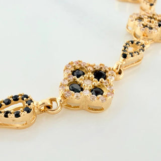 Pulso Trebol Gota | Oro Amarillo 18K | 12.4 g | 20 cm | 9.5 mm