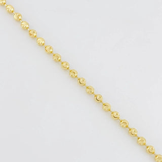 Cadena Militar Media Militar Diamantada | Oro Amarillo 18K | 14.1 g | 46 cm | 3.65 mm