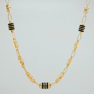 Cadena Rustica Barril Cilindro | Oro Amarillo 18K | 12.6 g | 61 cm | 4.6 mm