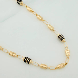 Cadena Rustica Barril Cilindro | Oro Amarillo 18K | 12.6 g | 61 cm | 4.6 mm