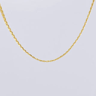 Cadena Ice Diamantada | Oro Amarillo 18K | 4.35 g | 52.0 cm | 1.9 mm