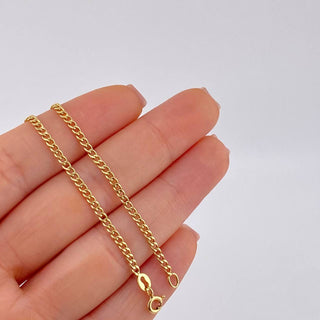 Cadena Cubana | Oro Amarillo 18K | 4.2 g | 65.0 cm | 2.25 mm