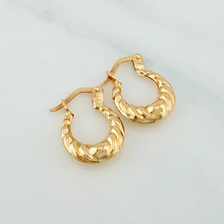 Candongas Mirilla | Oro Amarillo 18K | 1.2 g | 1.5 cm
