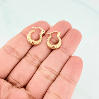 Candongas Mirilla | Oro Amarillo 18K | 1.2 g | 1.5 cm