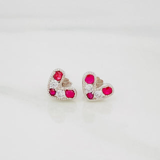 Topos Corazón Rubí 34Pts | Plata 925 | 1.1 g | 8.55 mm