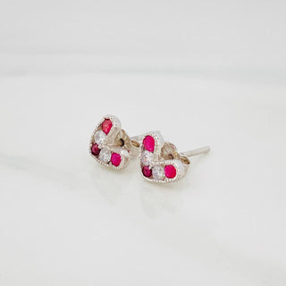 Topos Corazón Rubí 34Pts | Plata 925 | 1.1 g | 8.55 mm