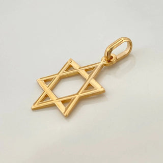 Dije Estrella de David | Oro Amarillo 18K | 1.25gr | 2.8cm