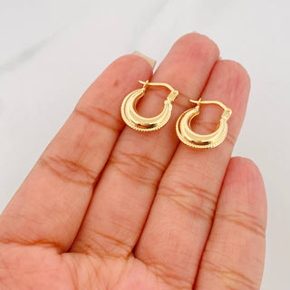 Candongas Arca | Oro Amarillo 18K | 1.5 g | 1.5 cm