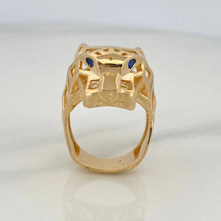 Anillo Pantera Filigrana | Oro Amarillo 18K | 13.15gr | T9 1/4