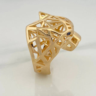 Anillo Pantera Filigrana | Oro Amarillo 18K | 13.15gr | T9 1/4