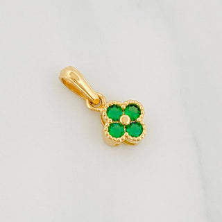 Dije Trébol | Oro Amarillo 18K | 0.95 g | 1.6 cm
