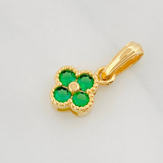 Dije Trébol | Oro Amarillo 18K | 0.95 g | 1.6 cm