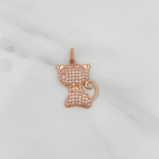 Dije Gato | Oro Rosa 18K | 2.1 g | 2.6 cm