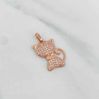 Dije Gato | Oro Rosa 18K | 2.1 g | 2.6 cm