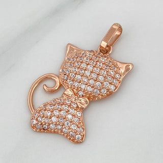 Dije Gato | Oro Rosa 18K | 2.1 g | 2.6 cm