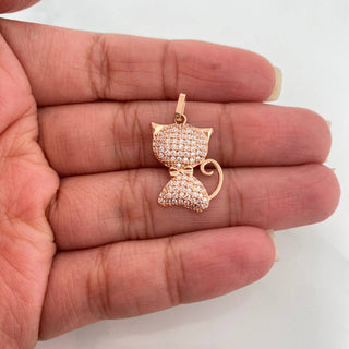 Dije Gato | Oro Rosa 18K | 2.1 g | 2.6 cm