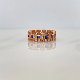 Anillo Glam | Oro Rosa 18K | 4.2gr | T8