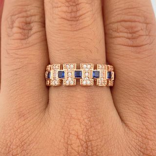 Anillo Glam | Oro Rosa 18K | 4.2gr | T8