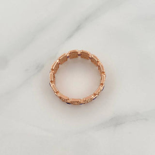 Anillo Glam | Oro Rosa 18K | 4.2gr | T8