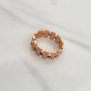 Anillo Glam | Oro Rosa 18K | 4.2gr | T8