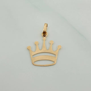 Dije Corona Real | Oro Amarillo 18K | 0.45 g | 2.2 cm