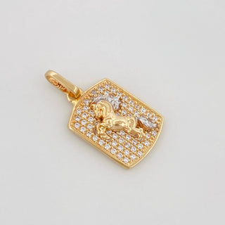 Dije Caballo | Tres Oros 18K | 2.55 g | 2.3 cm