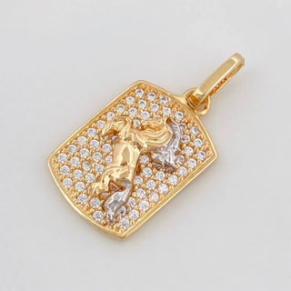 Dije Caballo | Tres Oros 18K | 2.55 g | 2.3 cm