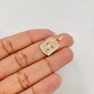 Dije Caballo | Tres Oros 18K | 2.55 g | 2.3 cm