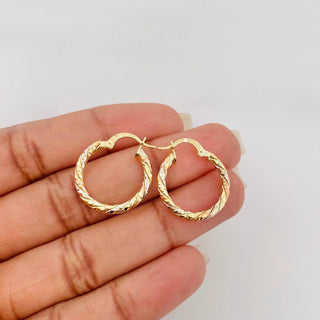 Candongas Rox | Tres Oros 18K | 1.8 g | 2 cm