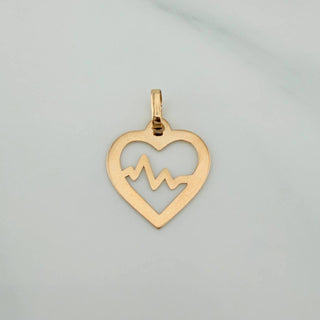 Dije Silueta Corazón | Oro Amarillo 18K | 0.45 g | 2 cm