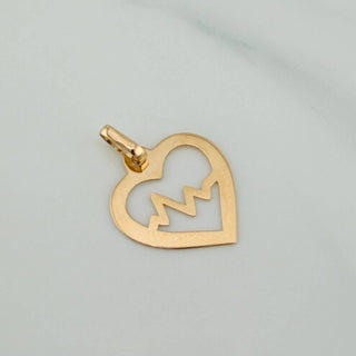 Dije Silueta Corazón | Oro Amarillo 18K | 0.45 g | 2 cm