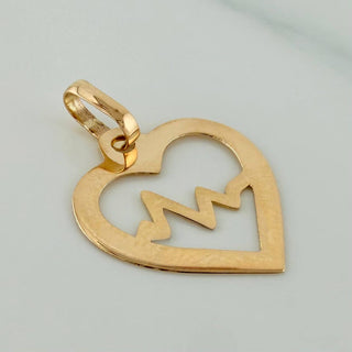 Dije Silueta Corazón | Oro Amarillo 18K | 0.45 g | 2 cm