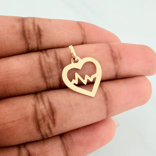 Dije Silueta Corazón | Oro Amarillo 18K | 0.45 g | 2 cm
