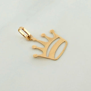 Dije Corona Real | Oro Amarillo 18K | 0.45 g | 2.2 cm