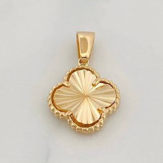 Dije Trebol | Oro Amarillo 18K | 3.2 g | 2.5 cm