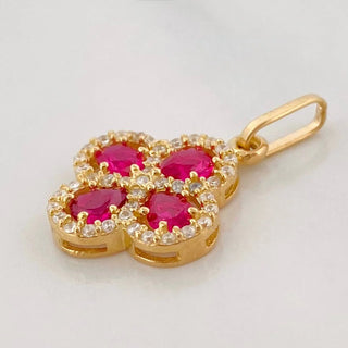 Dije Trebol | Oro Amarillo 18K | 1.7 g | 2.5 cm