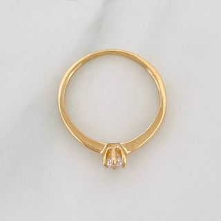 Anillo Solitario | Oro Amarillo 18K | 1.5 g | T6