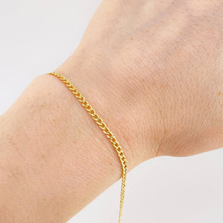 Pulso Cubano | Oro Amarillo 18K | 1.5 g | 19 cm | 2.5 mm