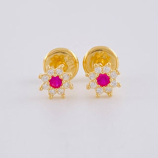 Topos Flor Ocho Petalos | Oro Amarillo 18K | 0.6 g | 5.4 mm