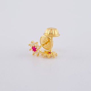 Topos Flor Ocho Petalos | Oro Amarillo 18K | 0.6 g | 5.4 mm