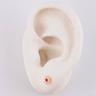 Topos Flor Ocho Petalos | Oro Amarillo 18K | 0.6 g | 5.4 mm