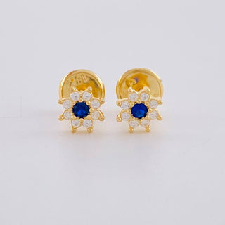 Topos Flor Ocho Petalos | Oro Amarillo 18K | 0.6 g | 5.4 mm