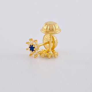 Topos Flor Ocho Petalos | Oro Amarillo 18K | 0.6 g | 5.4 mm