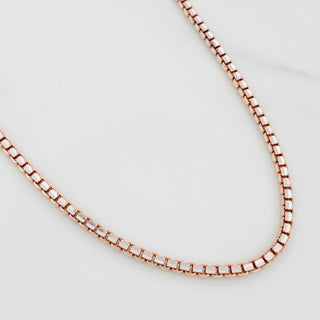 Cadena Veneciana | Oro Blanco / Oro Rosa 18K | 31.6 g | 65.5 cm | 1.3 mm