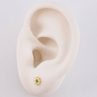 Topos Flor Ocho Petalos | Oro Amarillo 18K | 0.6 g | 5 mm