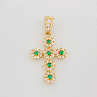 Dije Cruz Tupida | Oro Amarillo 18K | 1.95 g | 2.7 cm